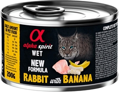 AlphaSpirit CAT Rabbit with banana (Kanin med banan) dåse